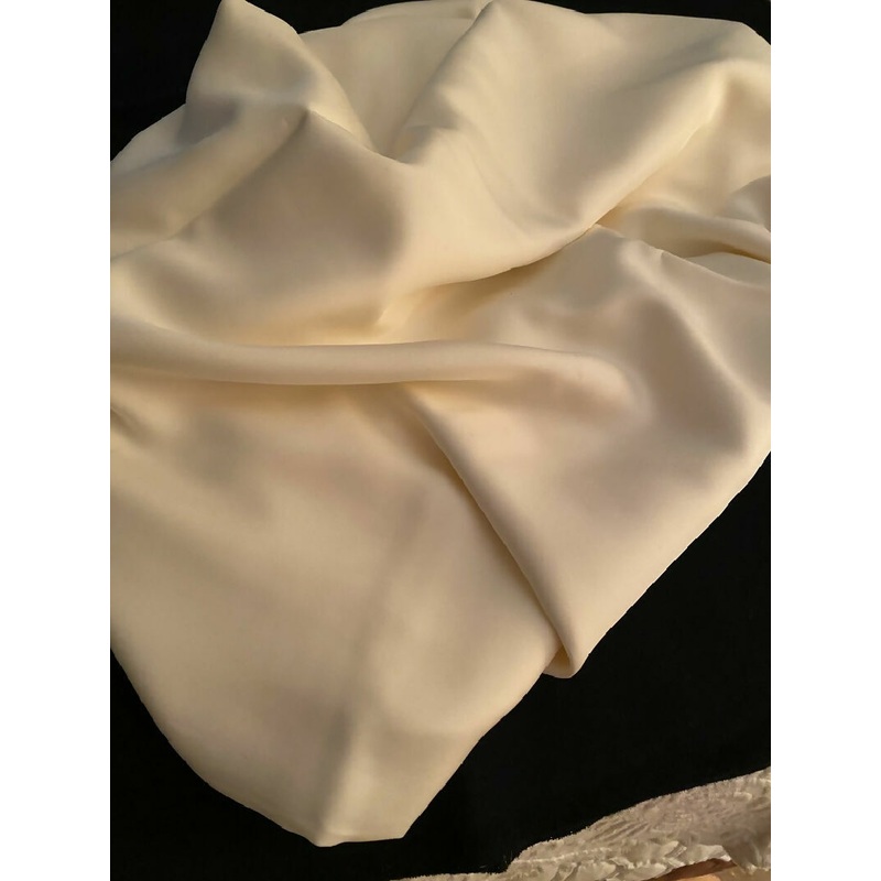 Creamy Polyester Satin