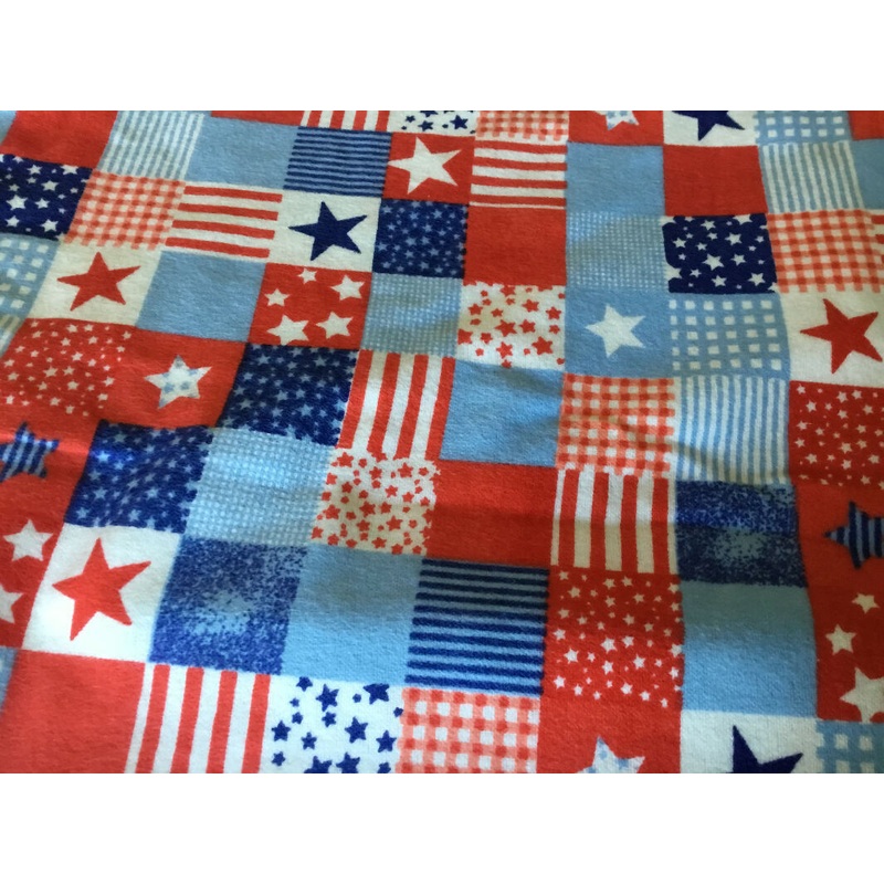 patriotic flannel 3 yds