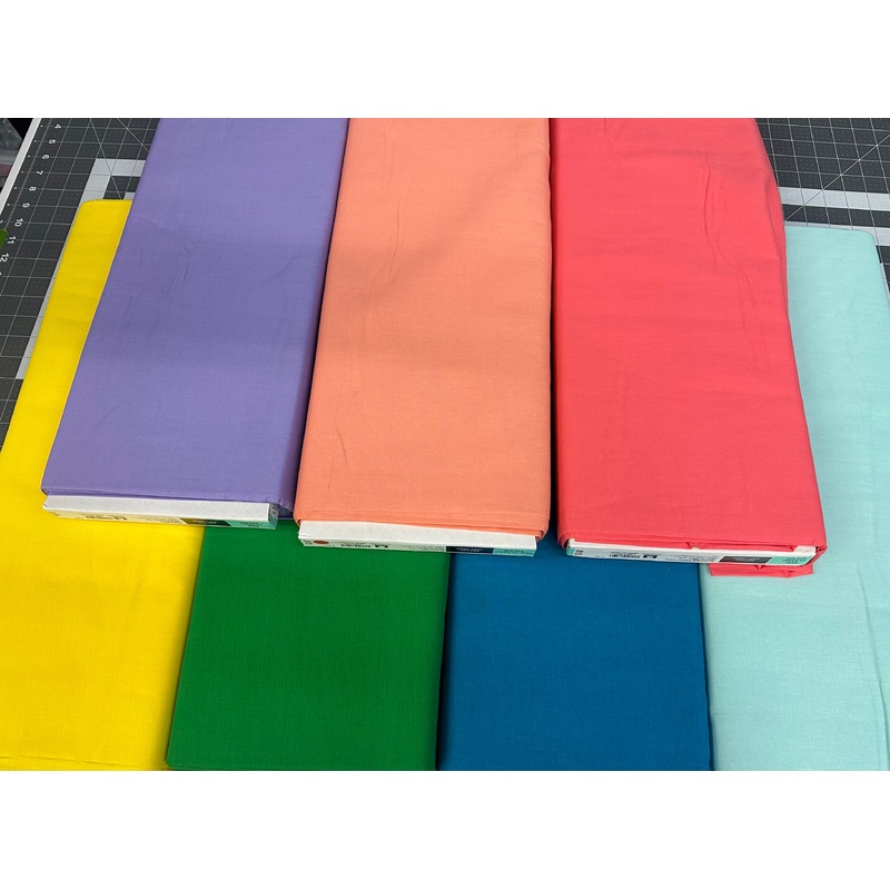 Solid Bright Fabric Bundle  7 Yards Total